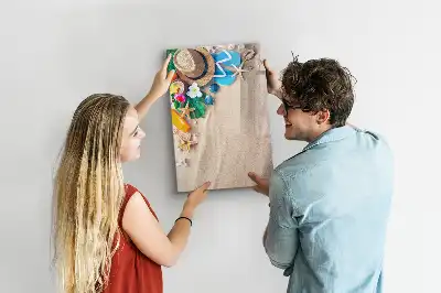 Magnettafel zum Beschreiben Motiv Sandstrand
