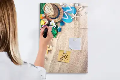 Magnettafel zum Beschreiben Motiv Sandstrand