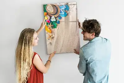 Magnettafel zum Beschreiben Motiv Sandstrand