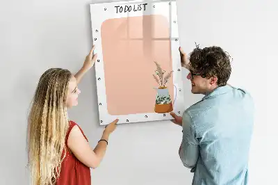 Magnetische To-Do-Liste zum Beschriften
