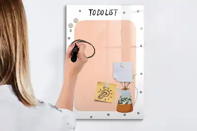 Magnetische To-Do-Liste zum Beschriften