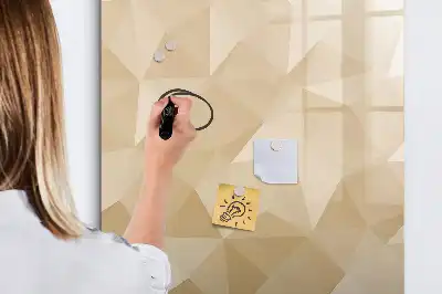 Magnettafel zum Beschreiben mit abstraktem Dreiecks-Motiv