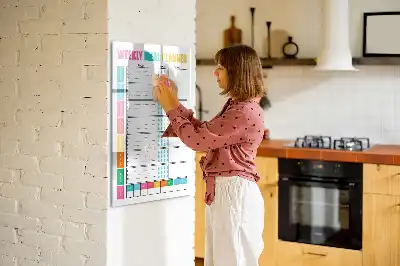 Wöchentlicher Essensplaner magnetische Schreibtafel für die Küche