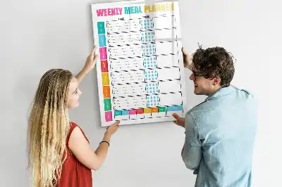 Wöchentlicher Essensplaner magnetische Schreibtafel für die Küche
