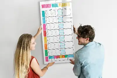 Wöchentlicher Essensplaner magnetische Schreibtafel für die Küche