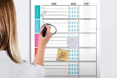 Wöchentlicher Essensplaner magnetische Schreibtafel für die Küche