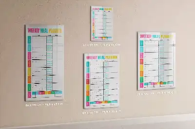 Wöchentlicher Essensplaner magnetische Schreibtafel für die Küche