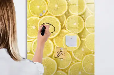 Magnettafel zum Beschreiben mit Zitronenscheiben-Motiv