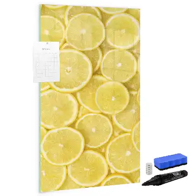 Magnettafel zum Beschreiben mit Zitronenscheiben-Motiv