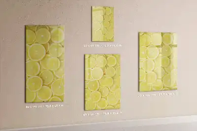 Magnettafel zum Beschreiben mit Zitronenscheiben-Motiv