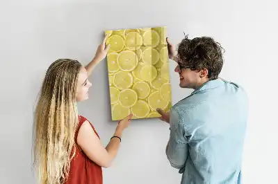 Magnettafel zum Beschreiben mit Zitronenscheiben-Motiv
