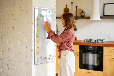 Wöchentlicher Essensplaner als magnetische Tafel zum Beschreiben