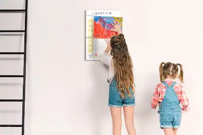 Wöchentlicher Essensplaner als magnetische Tafel zum Beschreiben