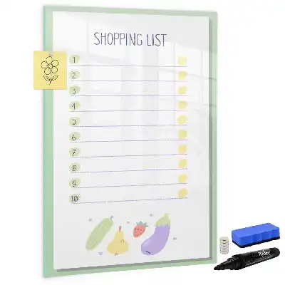 Magnetische Einkaufsliste beschreibbare Tafel