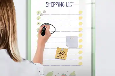 Magnetische Einkaufsliste beschreibbare Tafel