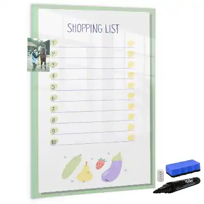 Magnetische Einkaufsliste beschreibbare Tafel