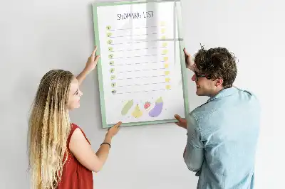 Magnetische Einkaufsliste beschreibbare Tafel