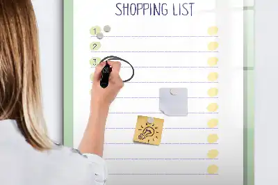 Magnetische Einkaufsliste beschreibbare Tafel