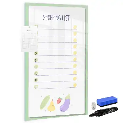Magnetische Einkaufsliste beschreibbare Tafel