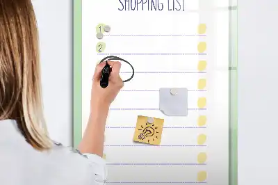Magnetische Einkaufsliste beschreibbare Tafel