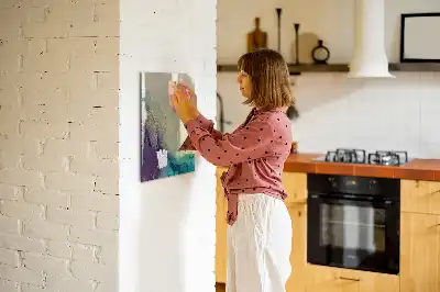 Magnettafel zum Beschreiben in bunter Marmoroptik