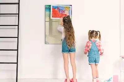Magnettafel beschreibbar in buntem Marmor-Design