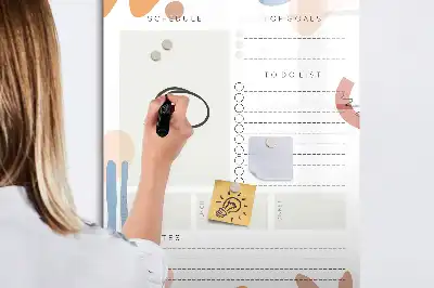 Magnetischer Tagesplaner beschreibbare Magnettafel