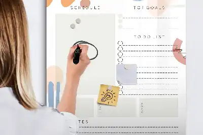 Magnetischer Tagesplaner beschreibbare Magnettafel