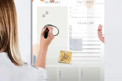 Magnetischer Tagesplaner beschreibbare Magnettafel