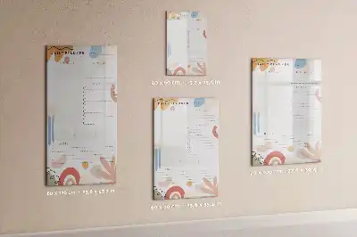 Magnetischer Tagesplaner beschreibbare Magnettafel