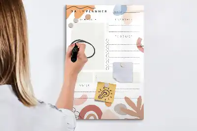 Magnetischer Tagesplaner beschreibbare Magnettafel