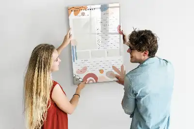Magnetischer Tagesplaner beschreibbare Magnettafel