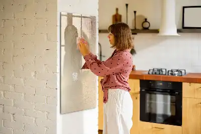 Magnettafel beschreibbar mit Palmenblattschatten Motiv