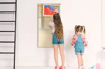 Magnettafel beschreibbar mit Palmenblattschatten Motiv