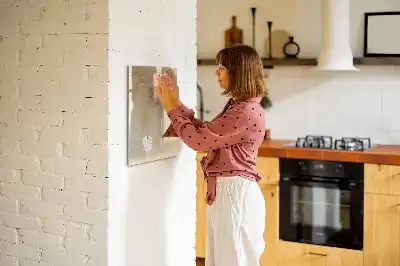 Magnettafel beschreibbar mit Palmenblattschatten Motiv
