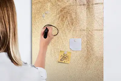 Magnettafel beschreibbar mit Palmenblattschatten Motiv