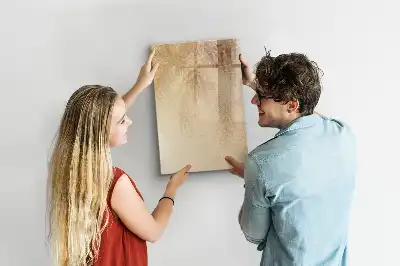Magnettafel beschreibbar mit Palmenblattschatten Motiv