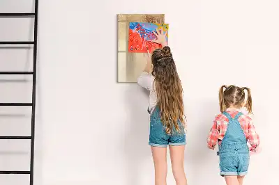 Magnettafel beschreibbar mit Palmenblattschatten Motiv