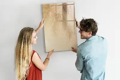 Magnettafel beschreibbar mit Palmenblattschatten Motiv