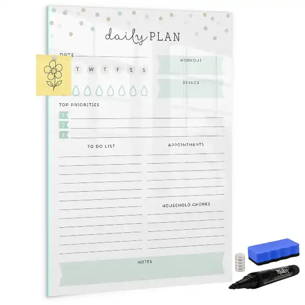 Tagesplan-Magnettafel zum Beschriften