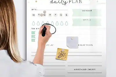Tagesplan-Magnettafel zum Beschriften