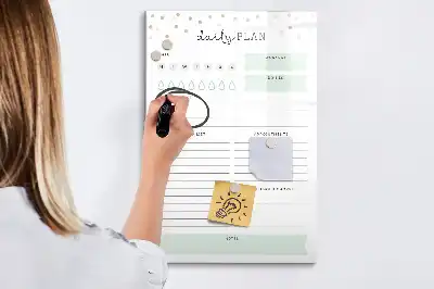 Tagesplan-Magnettafel zum Beschriften