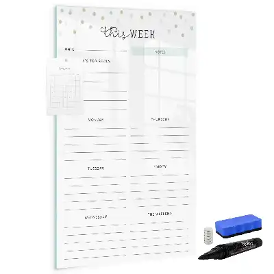 Wochenplan beschreibbare Magnettafel
