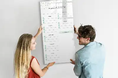 Essensplaner als Magnettafel zum Beschreiben für die Küche