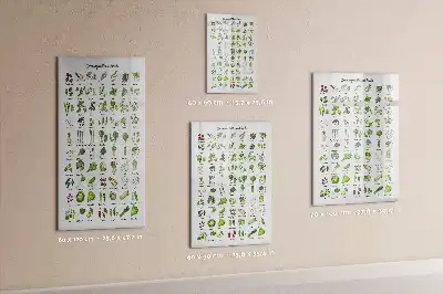 Magnettafel beschreibbar mit Motiv grünes Gemüse