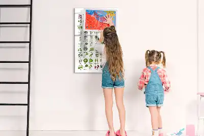Magnettafel beschreibbar mit Motiv grünes Gemüse