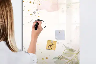 Magnettafel zum Schreiben in der Ausführung Goldene Gemüse-Abstraktion