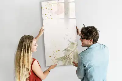 Magnettafel zum Schreiben in der Ausführung Goldene Gemüse-Abstraktion