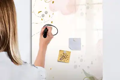 Magnettafel zum Schreiben in der Ausführung Goldene Gemüse-Abstraktion