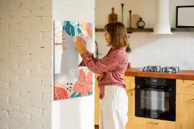 Magnettafel zum Beschreiben Motiv Sommerblume